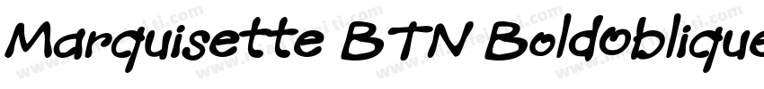 Marquisette BTN BoldOblique字体转换